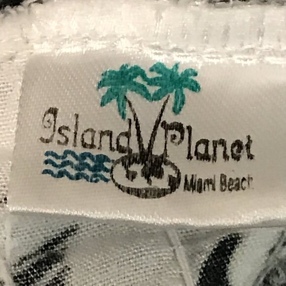 Island Planet Wide Leg Pants Womens Small Black Smocked Waist Pockets Beach Boho - Picture 7 of 12